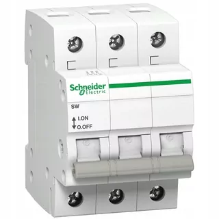 Schneider Electric SW-63-3 63 A odpojovač, s číslom A9S62363, menovitý prúd 63 A, 3-pólový (trojpól)