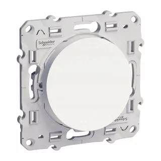Schodiskový spínač v bielej farbe série Odace Schneider Electric s katalógovým číslom S52D203.