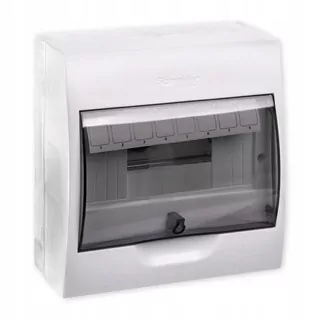 Rozvádzač s priehľadnými dymovými dverami 1 × 8 IP40 Schneider EASY9 EZ9E108S2S