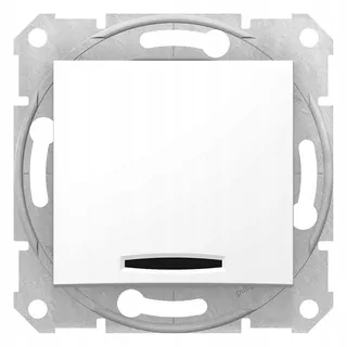 Schneider Electric, Sedna, 1-pólový konektor so signalizáciou pripojenia, biela, SDN0400321