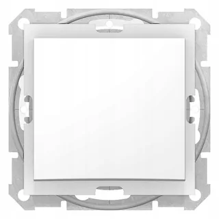 1-pólový spínač (jednopólové spínače) IP44 v bielej farbe, série Sedna Schneider Electric, s