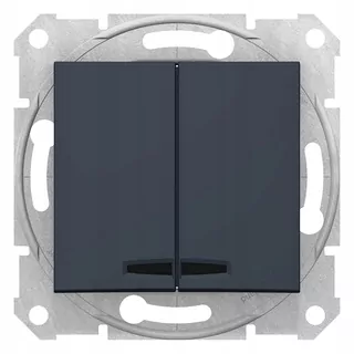 Grafitový sviečkový vypínač série Sedna značky Schneider Electric s katalógovým číslom SDN0300370.