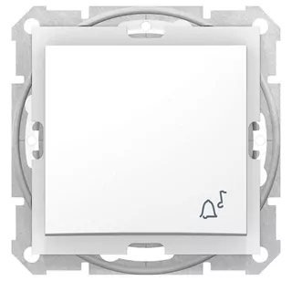 Schneider Electric, Sedna, tlačidlo "zvonček" IP44, biela, SDN0800321