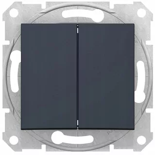 Schneider Electric, Sedna, dvojité tlačidlo, grafit, SDN1100170