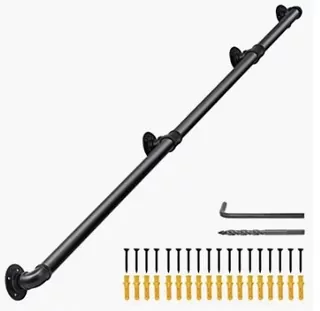 Zábradlie na schodisko nástenné zábradlie úchytka na schody 244 cm