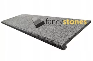 Schodisko zo žuly šedej 100x35x2 podpálil záves