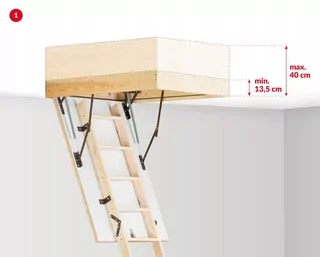 Podkrývkové schody s vysokou krúžou