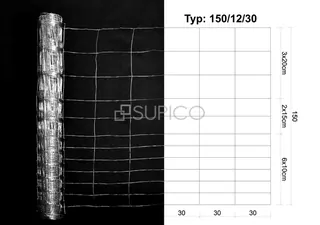 Plotové pletivo Supico 1,5x50 m