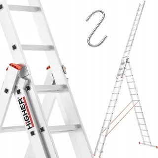 Profesionálny rebrík HIGHER®️ 3 × 14 - vysoká kvalita za skvelú cenu