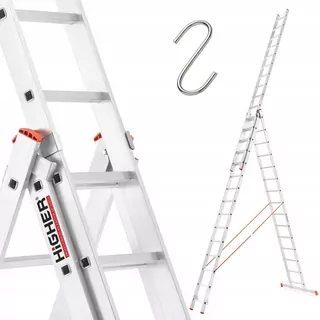 Profesionálny rebrík HIGHER®️ 3 × 15 - vysoká kvalita za skvelú cenu