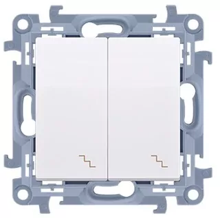 Vypínač svetla - Simon 10 Dual Stuir Connector s podsvietením
