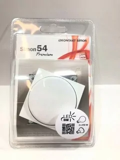 Vypínač svetla - SIMON 54 BIELY STMIEVAČ PRE LED DS9L.01 / 11