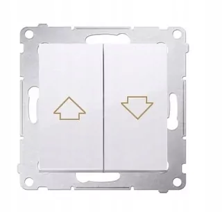 Simon 54 Single blind connector (modul) 10AX 250 V, vysokorýchlostné konektory, biele DZP1.01/11
