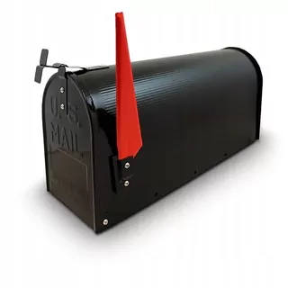 USA MAIL americká poštová schránka (čierna)