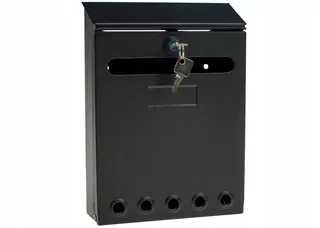 Poštová schránka - Box na zozname čierny 250x180x60 A5 RAL 9005