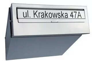 Schránka na listy: INOX DO ZAMURENÍ - priechodná