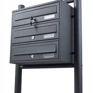 ⭐poštovná skridňa 3 vyhádzka graphite nerezaná ociel⭐