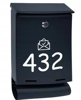 Poštovná skridňa na listy antracit mat TUBAW14