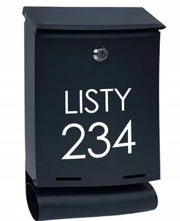 Poštová schránka na listy ANTRACIT MAT TUBAW49