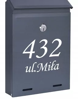 POŠTOVNÁ SKRIDŇA na listy ANTRACIT MAT W04