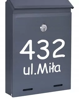 POŠTOVNÁ SKRIDŇA na listy ANTRACIT MAT W05