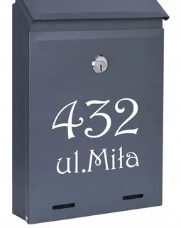 POŠTOVNÁ SKRIDŇA na listy ANTRACIT MAT W08