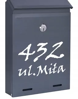 POŠTOVNÁ SKRIDŇA na listy ANTRACIT MAT W09