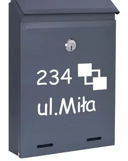 POŠTOVNÁ SKRIDŇA na listy ANTRACIT MAT W101