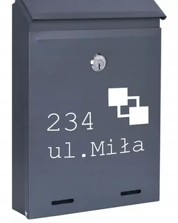 POŠTOVNÁ SKRIDŇA na listy ANTRACIT MAT W102