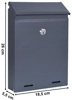POŠTOVNÁ SKRIDŇA na listy ANTRACIT MAT W104
