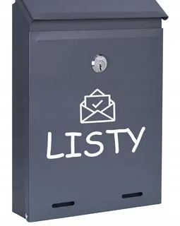 POŠTOVNÁ SKRIDŇA na listy ANTRACIT MAT W34