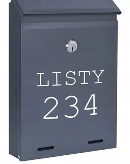POŠTOVNÁ SKRIDŇA na listy ANTRACIT MAT W50
