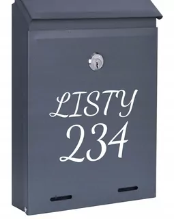 POŠTOVNÁ SKRIDŇA na listy ANTRACIT MAT W55