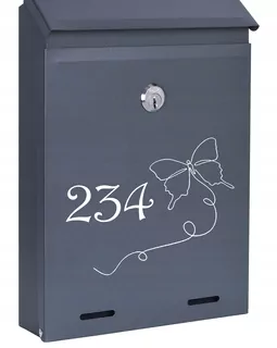 POŠTOVNÁ SKRIDŇA na listy ANTRACIT MAT W58