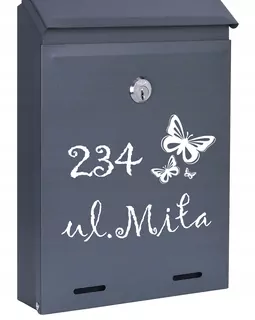 POŠTOVNÁ SKRIDŇA na listy ANTRACIT MAT W69