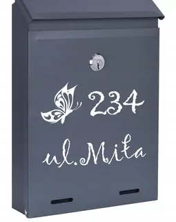POŠTOVNÁ SKRIDŇA na listy ANTRACIT MAT W70