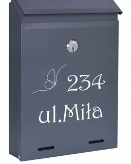 POŠTOVNÁ SKRIDŇA na listy ANTRACIT MAT W76