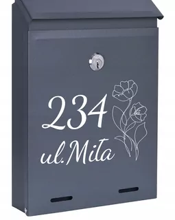 POŠTOVNÁ SKRIDŇA na listy ANTRACIT MAT W81