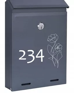 POŠTOVNÁ SKRIDŇA na listy ANTRACIT MAT W84