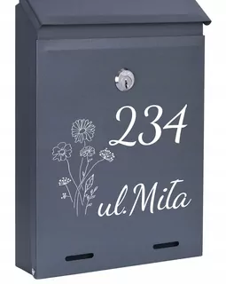 POŠTOVNÁ SKRIDŇA na listy ANTRACIT MAT W87