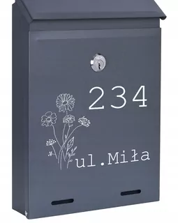 POŠTOVNÁ SKRIDŇA na listy ANTRACIT MAT W90
