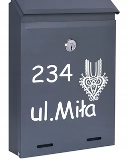 POŠTOVNÁ SKRIDŇA na listy ANTRACIT MAT W95
