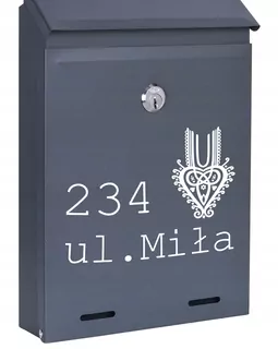 POŠTOVNÁ SKRIDŇA na listy ANTRACIT MAT W96