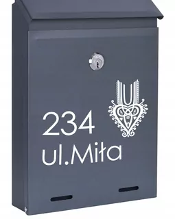 POŠTOVNÁ SKRIDŇA na listy ANTRACIT MAT W97