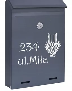 POŠTOVNÁ SKRIDŇA na listy ANTRACIT MAT W98
