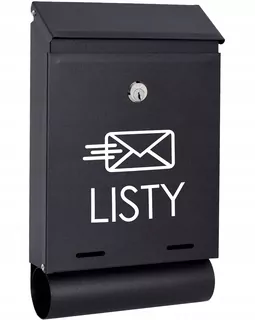 POŠTOVNÁ SKRIDŇA na listy čierna matná TUBAW26