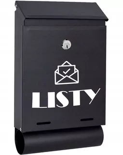 POŠTOVNÁ SKRIDŇA na listy čierna matná TUBAW35