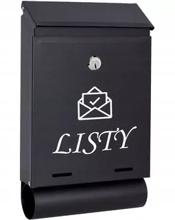 POŠTOVNÁ SKRIDŇA na listy čierna matná TUBAW36