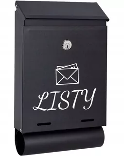 POŠTOVNÁ SKRIDŇA na listy čierna matná TUBAW38