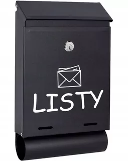 POŠTOVNÁ SKRIDŇA na listy čierna matná TUBAW41